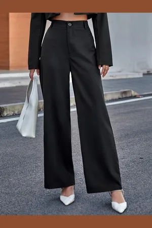 Chemistry Women Custom Straight Fit High-Rise Trousers