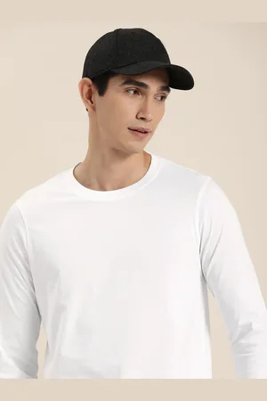 Invictus Men White Solid Slim Fit T-shirt