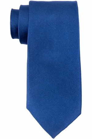 The Tie Hub Men Blue Woven Design Skinny Tie