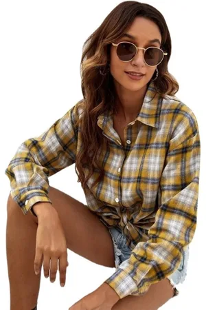 HERE&NOW Women Original Tartan Checks Opaque Checked Casual Shirt