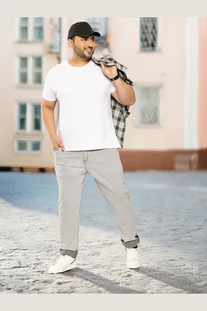 Sztori Men Plus Size Skinny Fit Light Fade Stretchable Jeans