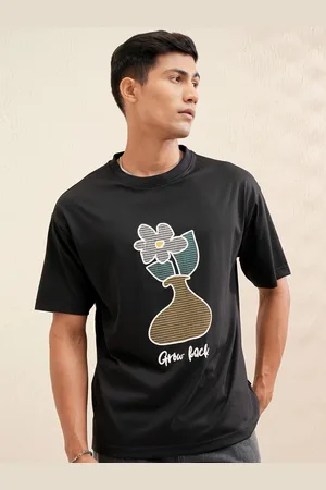 LocoMotive Premium Men Graphic Printed Round Neck Relaxed Fit Tshirt