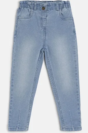 MINI KLUB Girls Tapered Fit Light Fade Jeans