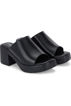 Delize Striped Leather Wedge Sandals