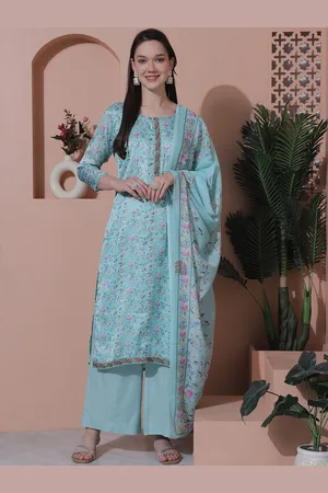 Stylee Lifestyle Floral Printed Satin Unstitched Dress Material