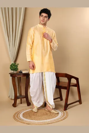 TATTVA Mandarin Collar Pure Cotton Straight Kurta