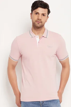 CAMLA Half Sleeve Polo Collar Cotton T-shirt