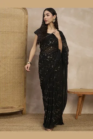 all about you Embellished Sequinned Saree