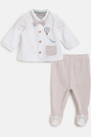 chicco Boys Printed Pure Cotton Top With Leggings