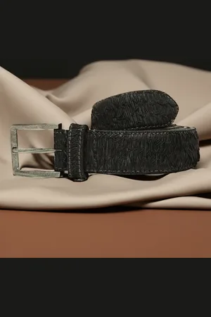 ART N VINTAGE Men Textured Leather Belt