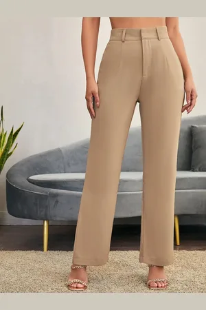 Chemistry Women Custom Straight Fit High-Rise Trousers