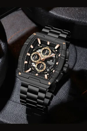Naviforce Men Embellished Dial & Stainless Steel Straps Analogue Chronograph Watch NF8066_B RG B