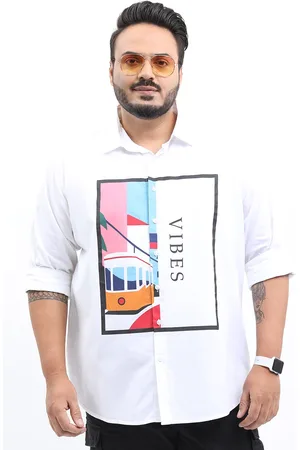 Highlander Men Plus size Regular Fit Printed Casual Shirt