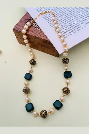 ABDESIGNS Monalisa Gold-Plated Beaded Necklace
