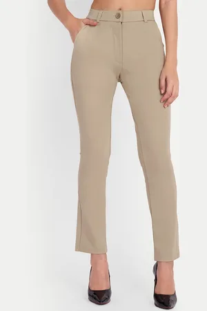 Chemistry Women Relaxed Loose Fit High-Rise Trousers