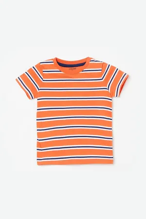 Lifestyle Boys Striped Cotton T-shirt