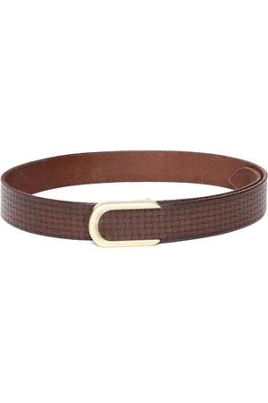 ART N VINTAGE Men Braided Leather Belt
