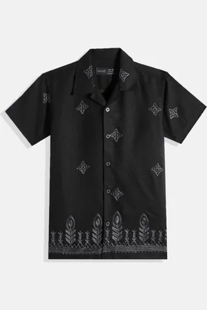 CAVIO Boys Comfort Embroidered Wrinkle Free Pure Cotton Casual Shirt