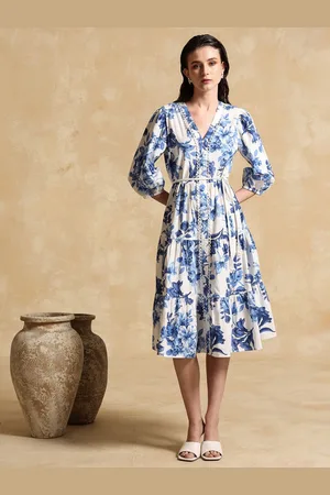 Kazo Women Logan A-Line Midi Dress