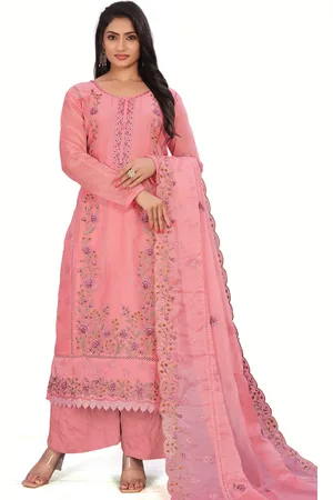 Stylee Lifestyle Floral Embroidered Unstitched Dress Material