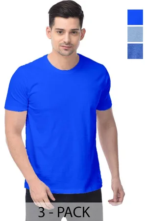 Color Capital Unisex Pack Of 3 Solid Round Neck Cotton T-shirts