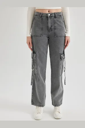 DeFacto Women Mid Rise Clean Look Cargos Jeans