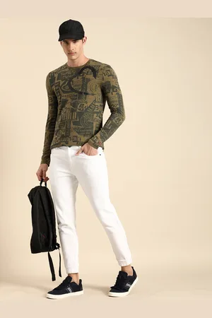 Being Human Clothing Men Pure Cotton Typography Printed Applique T-shirt