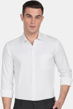 Arrow Men White Slim Fit Formal Shirt