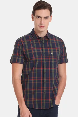 Ralph Lauren Men Slim Fit Tartan Checked Casual Pure Cotton Shirt