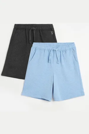 Campana Boys Pack of 2 Regular Fit Solid Cotton Shorts