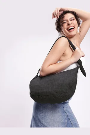 Mast & Harbour Geometric Half Moon Shoulder Bag