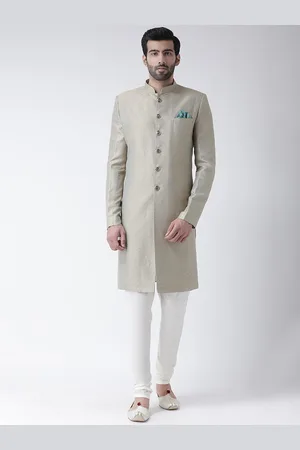 KISAH Men Self-Design Indowestern Sherwani Set