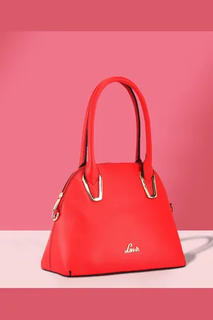 LAVIE Ketamine Women Red Solid Small Satchel Handbag