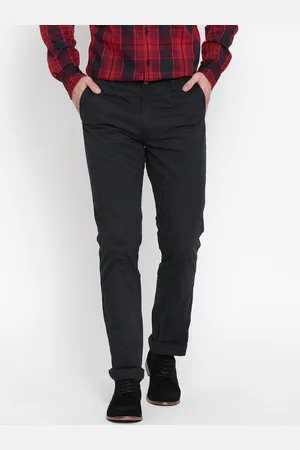 U.S. Polo Assn. Men Black Slim Fit Trousers
