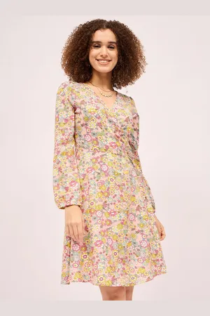 Mayra Women Floral Printed Wrap Dress