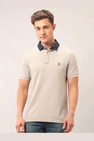 Ralph Lauren Men Brand Logo Polo Collar Pockets Slim Fit T-shirt