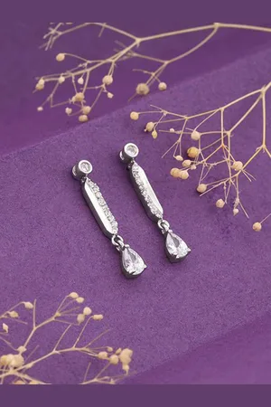GIVA Teardrop Shaped Drop Earrings