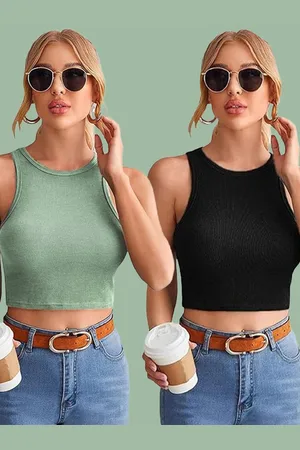 Mast & Harbour Cotton Crop Top