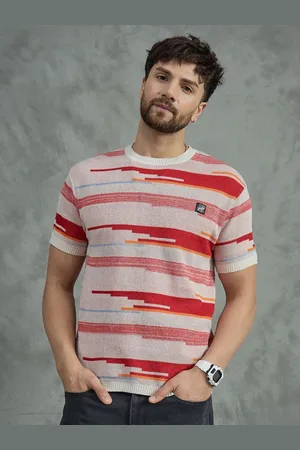 FUGAZEE Men Striped T-shirt