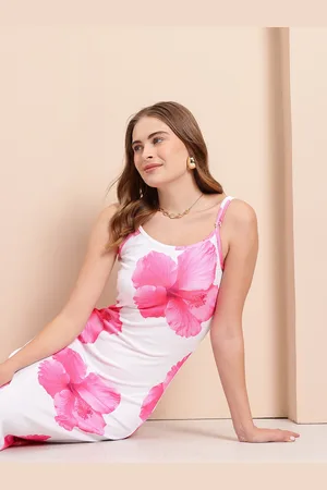 Mast & Harbour Floral Printed Maxi Beach Dress