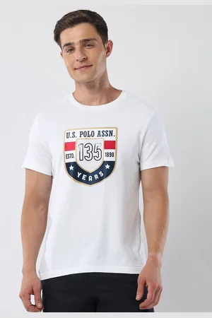 U.S. Polo Assn. Men Brand Logo Printed Slim Fit T-shirt