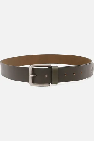 SPYKAR Men Olive Green Leather Belt
