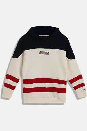 Tommy Hilfiger Boys Cotton Monotype Hooded Sweatshirt