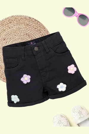 KiddoPanti Girls Denim Denim Shorts