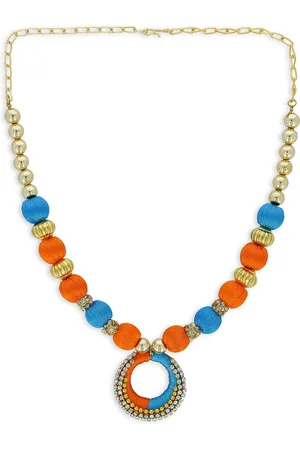 Akshara Clothing Girls Gold-Plated Beaded Necklace