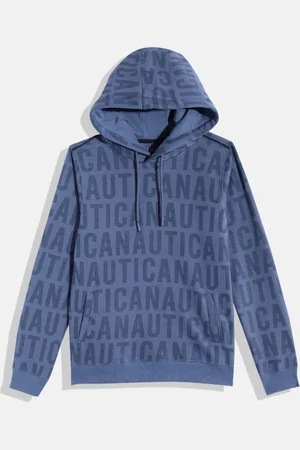 Nautica Boys Brand Logo Printed Hooded Sweatshirt