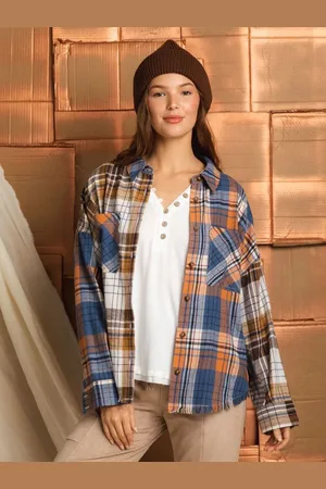 HERE&NOW Women Original Tartan Checks Opaque Checked Casual Shirt