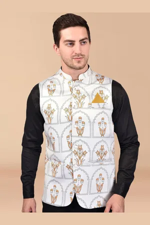 Moda Rapido Printed Woven Nehru Jacket