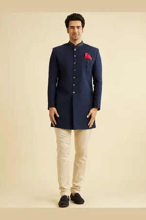 Manyavar Men Self-Design Indo Western Set