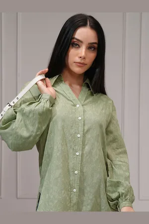 Tokyo Talkies Tokyo Talkies Women Button Down Full Sleeve Shirt